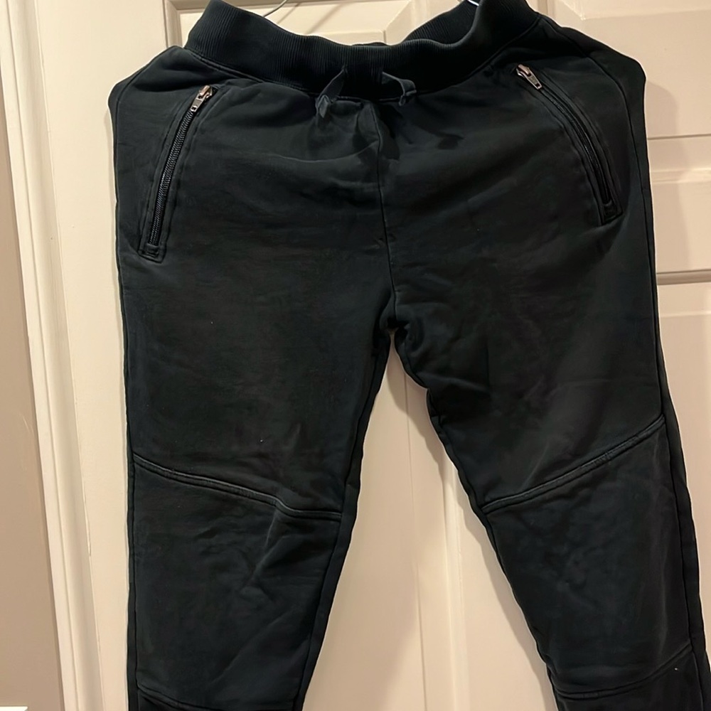 Hanna Andersson Slim 12 functional drawstring sweatpants black